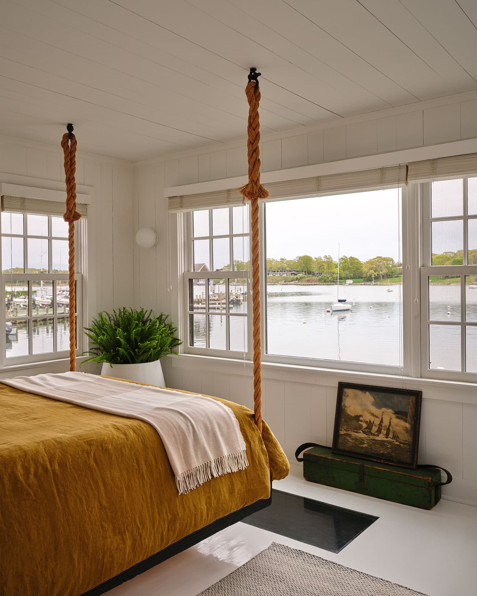 Bedroom looking to the harbor.